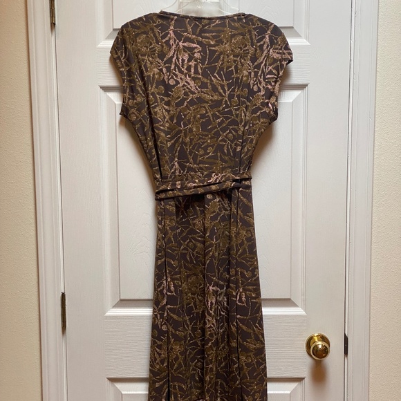 Safari Print Wrap Dress - Picture 3 of 5